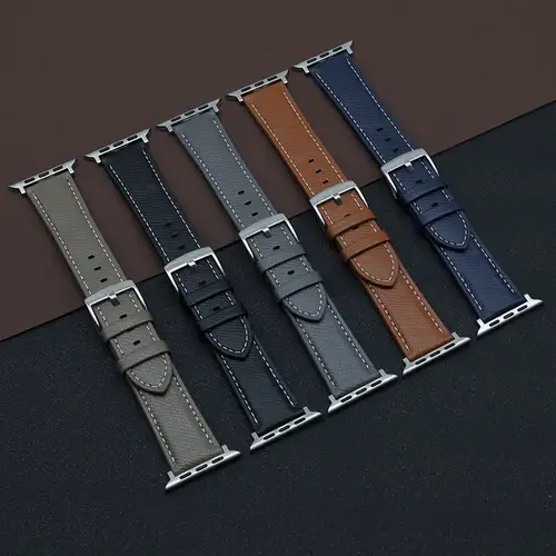 Apple Watch-ის ტყავის სამაჯურების ნაკრები (4 ცალი)